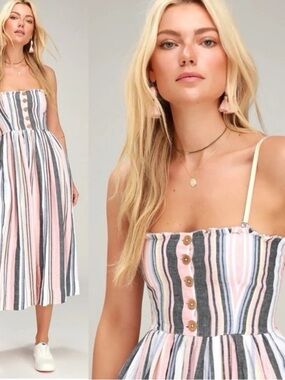 Free People Lilah Pleated Tube Dress
